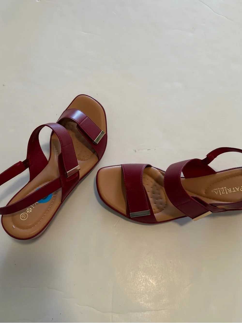 Patrizia Women's Burgundy Slingback Sandals